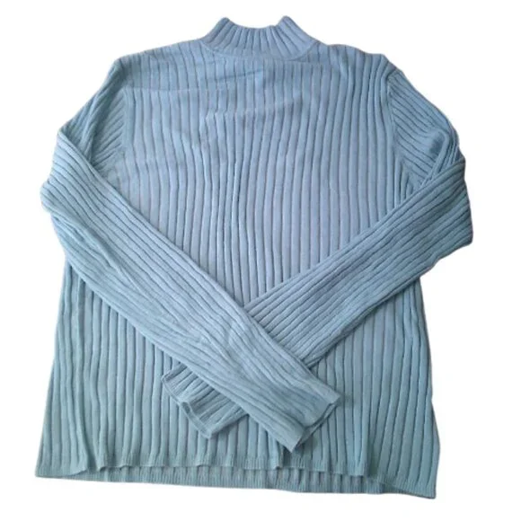 Silk High Neck Turtleneck Sweater Size XL New w/tags - Picture 5 of 8